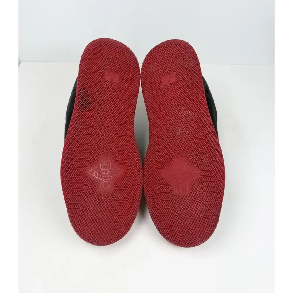 size 11.5US - Gucci Double Screener GG Black Red Chunky Sneakers